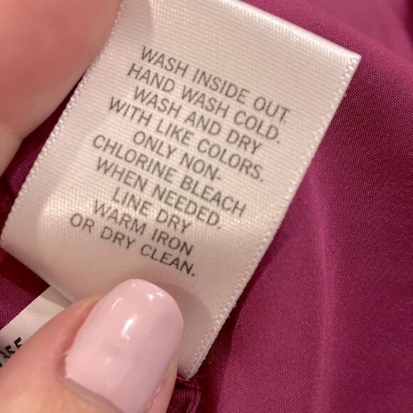 Silk-blend V-neck Spaghetti Strap Slip Chemise Nightgown - Picture 7 of 7